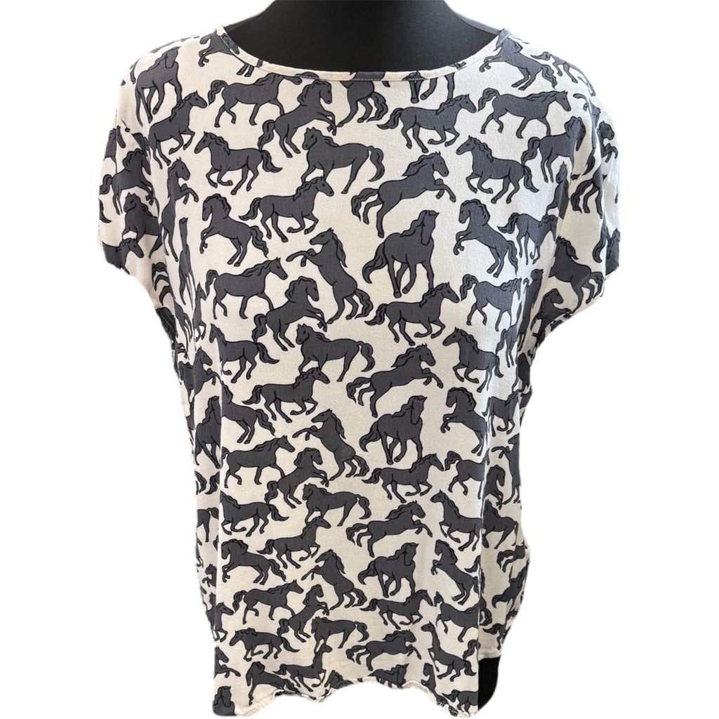 H&M horse print top