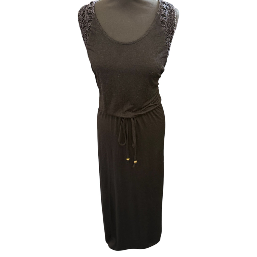 George sleeveless tie middle maxi dress
