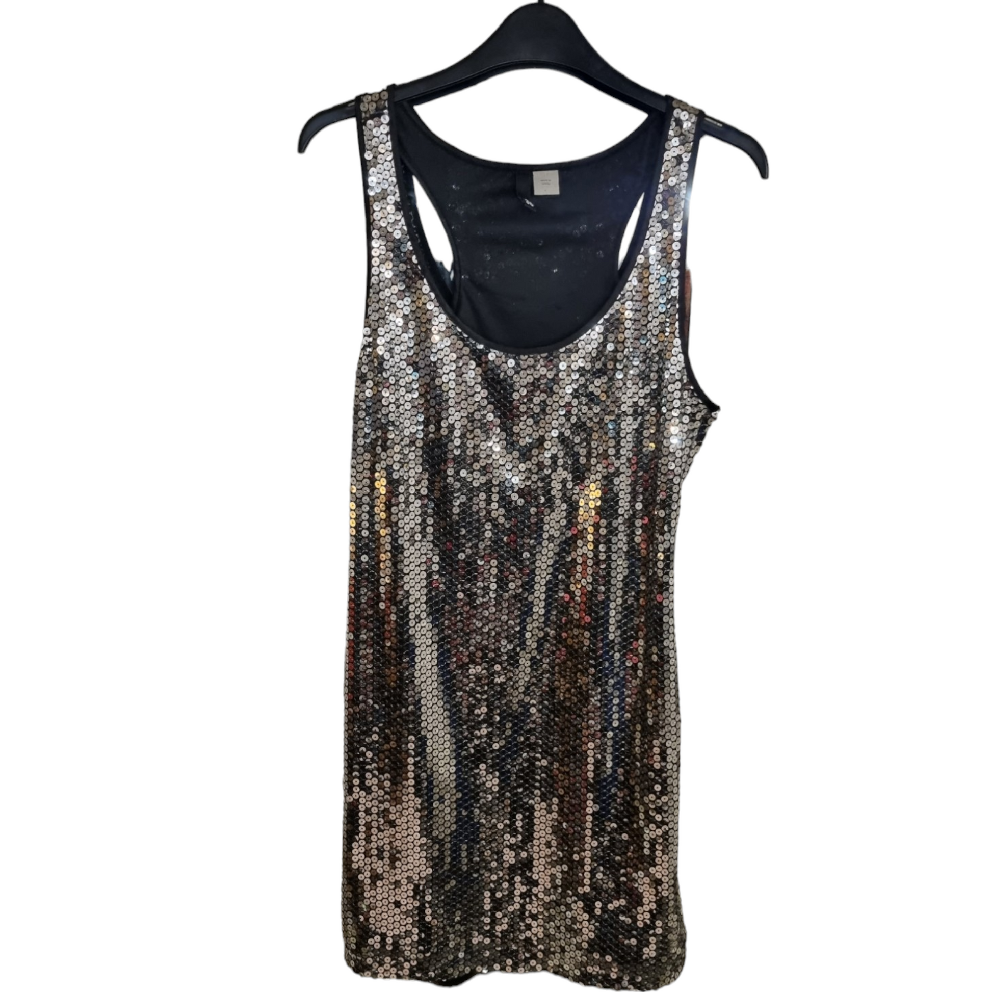 Sequin Racer Back Mini Dress