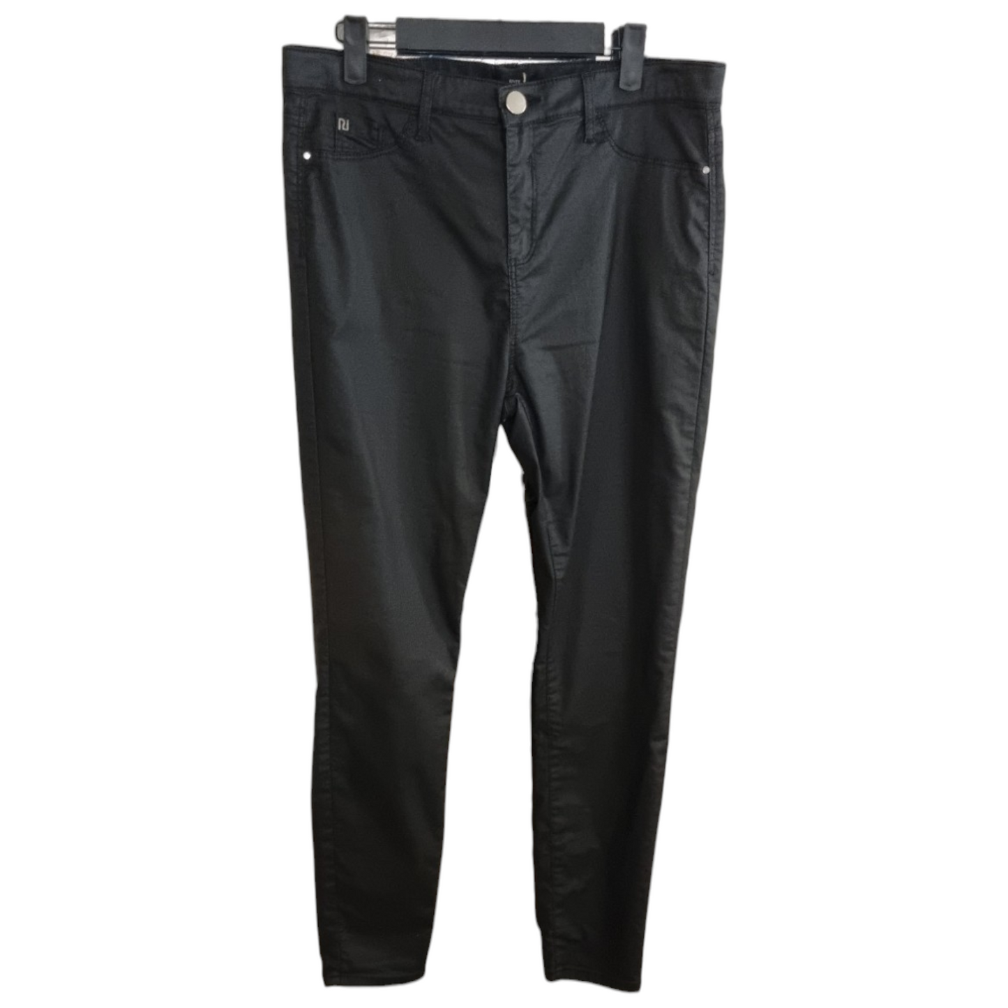 River Island Black Skinny Pleather Style Trousers