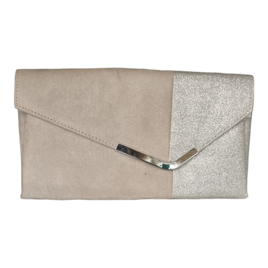 Silver and Grey Dorothy Perkins Clutch