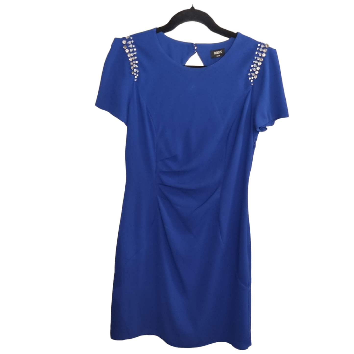 Oasis Cobalt Blue Rusched Dress