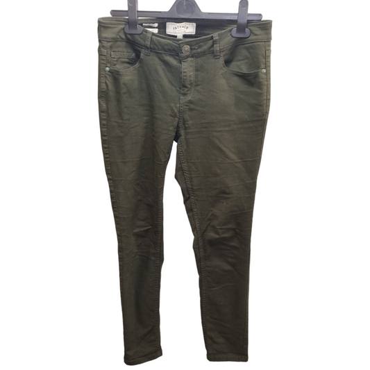 Fat Face dark green skinny jeans