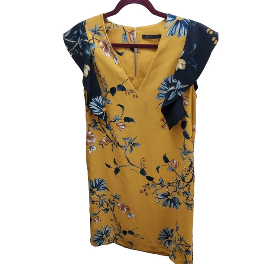 M&S yellow floral dress