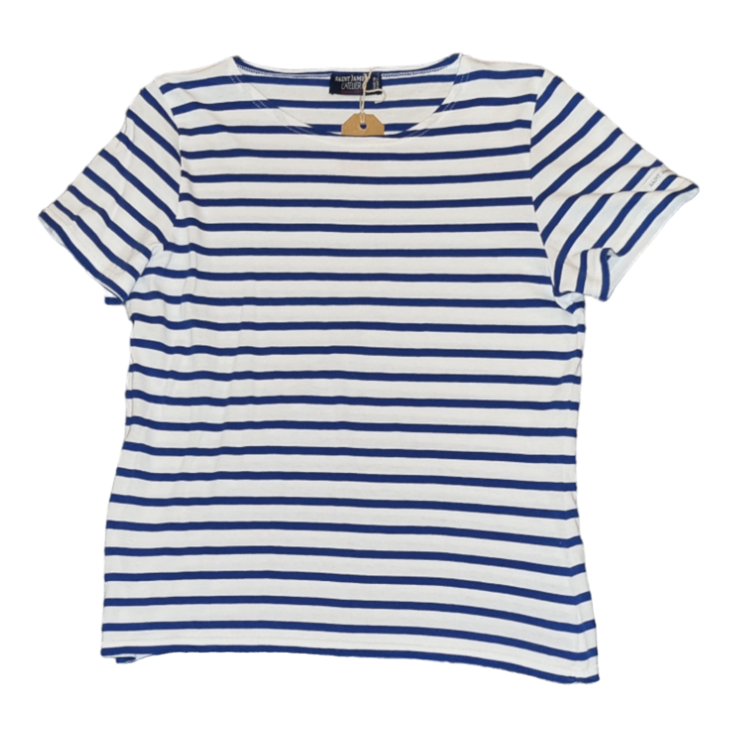 Saint James blue and white striped t-shirt