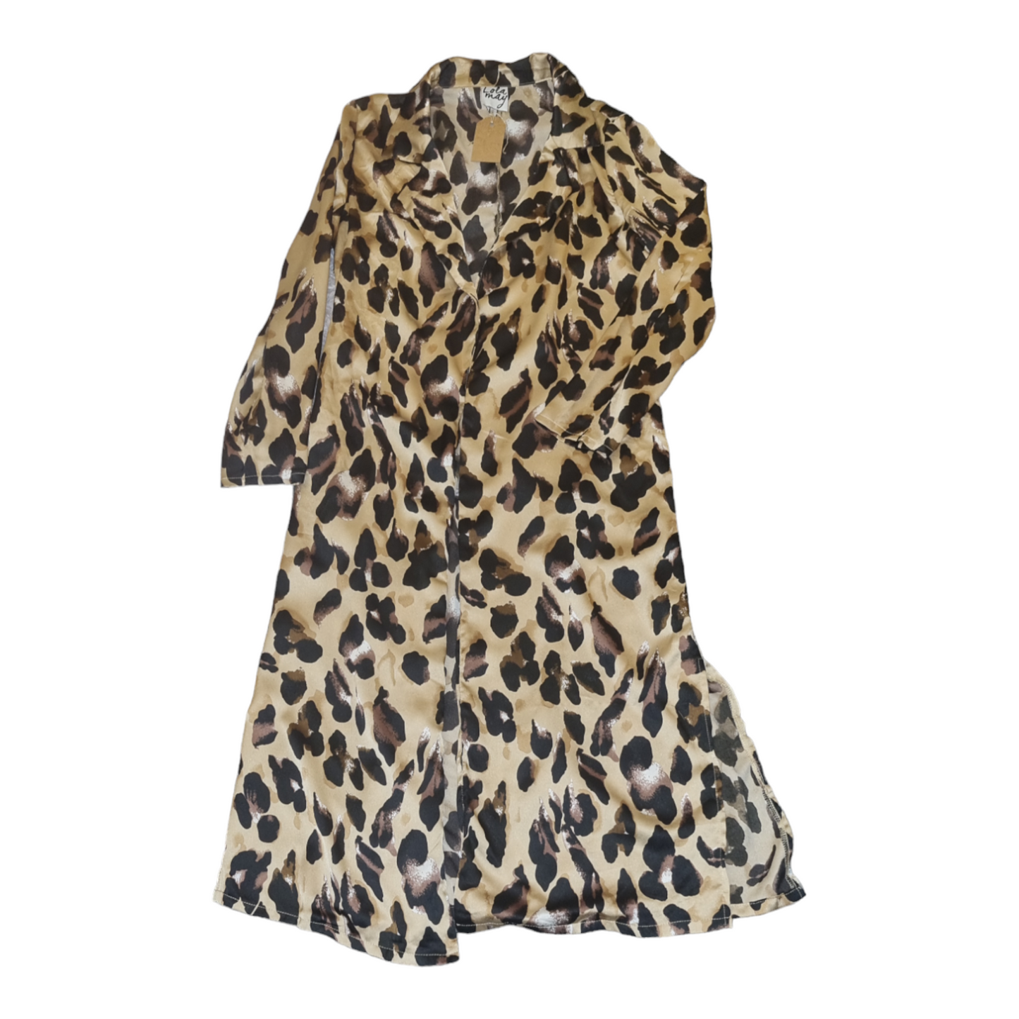 Lola May leopard print cover up with pockets