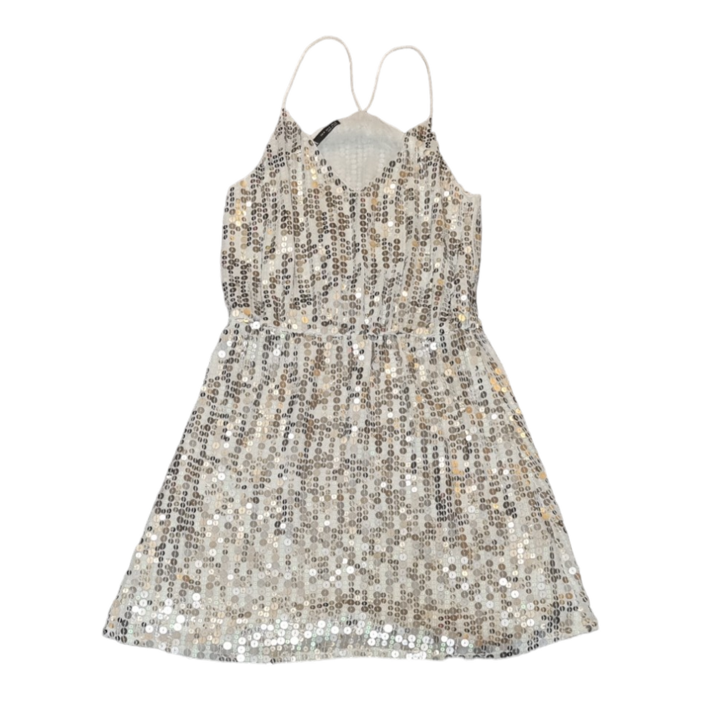 Zara sequin strappy mini dress