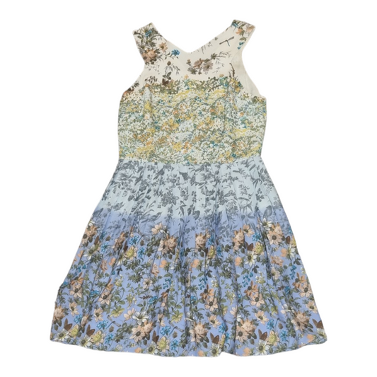 Oasis pleat print dress