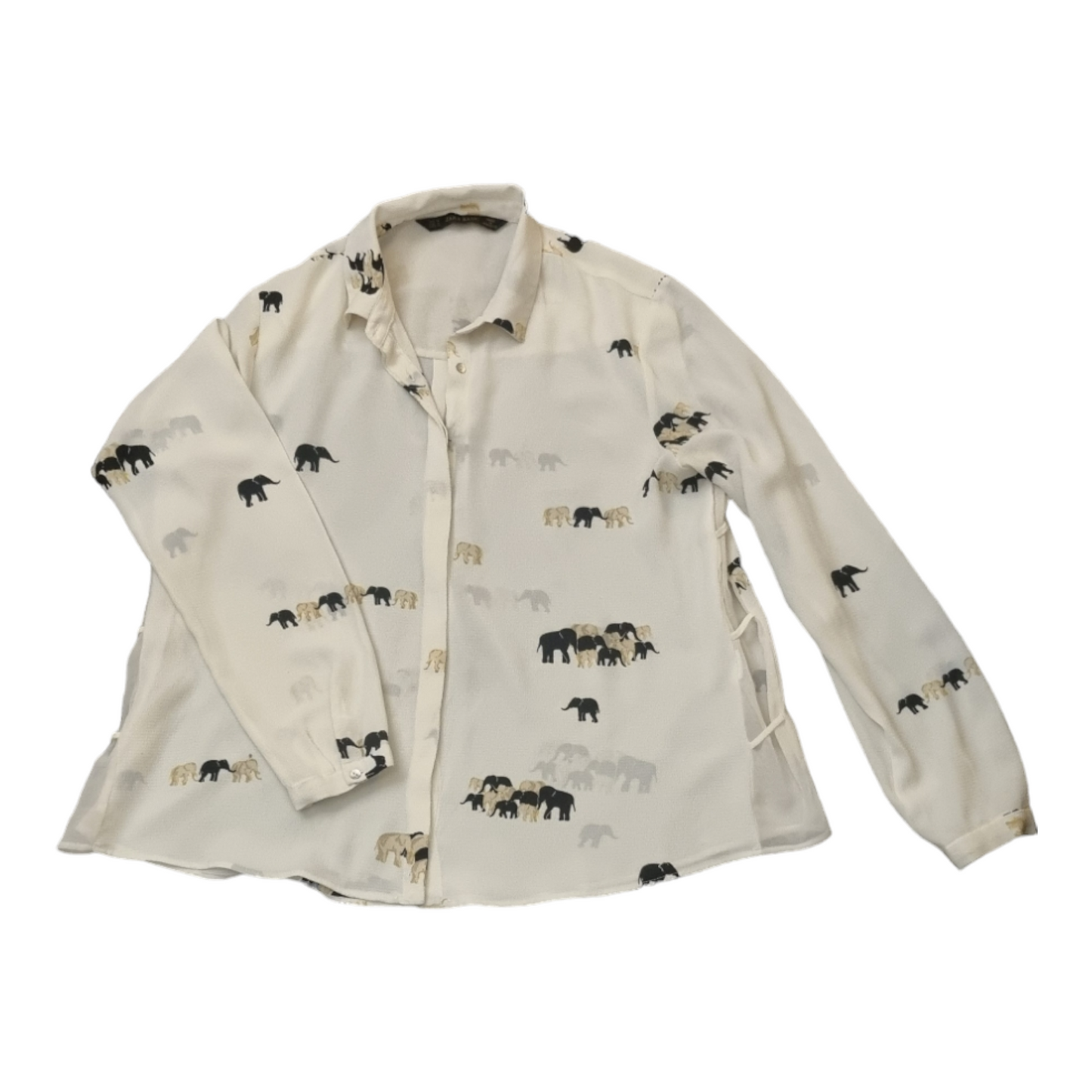 Zara elephant print blouse