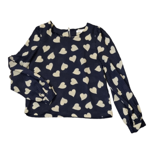 Heart print blouse