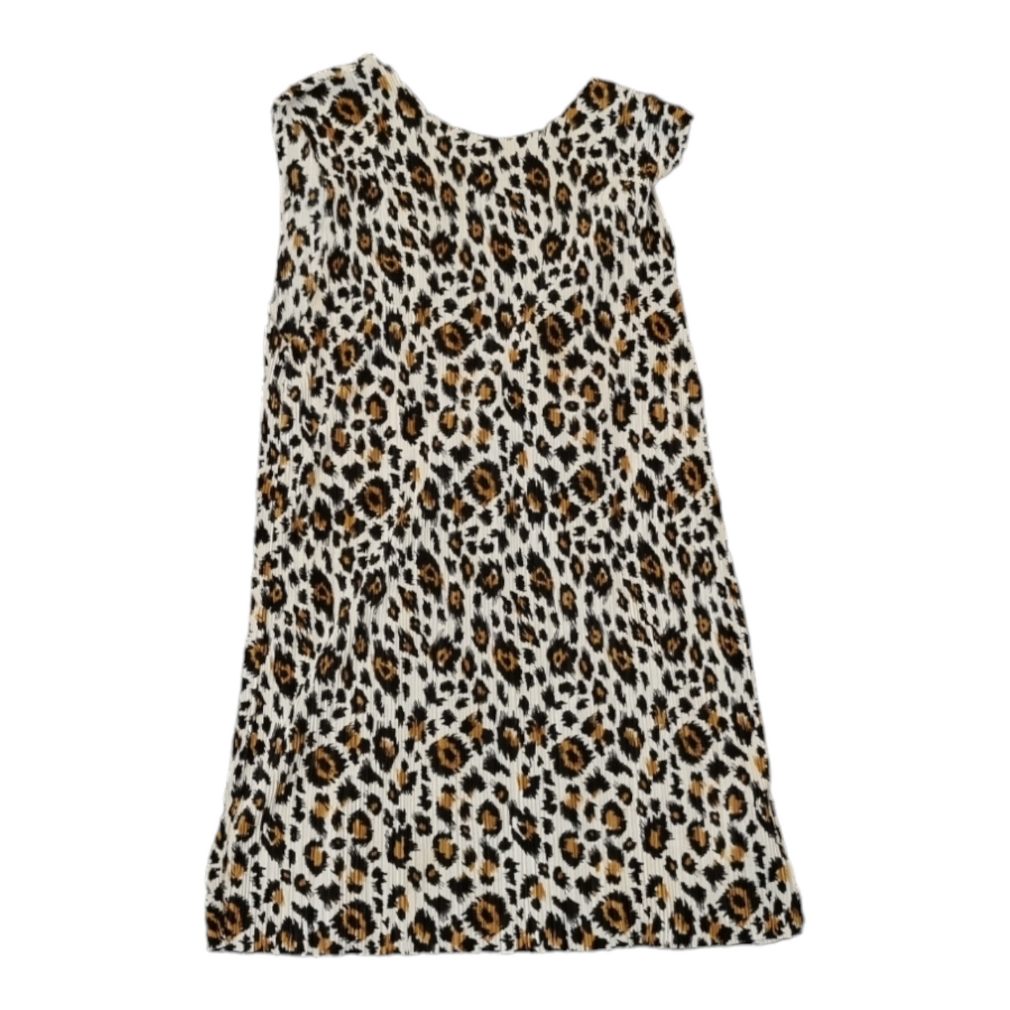 Topshop open back knotted leopard print top