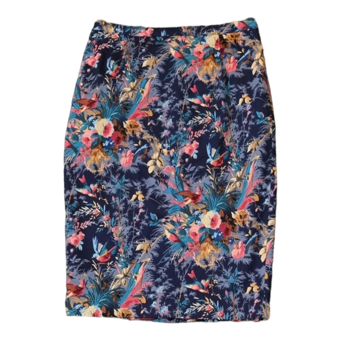 Oasis print pencil skirt