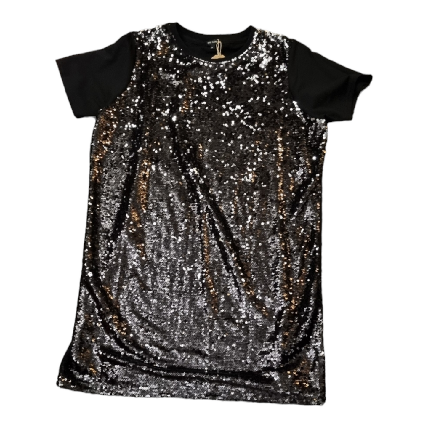 River Island Sequin T-Shirt Dress