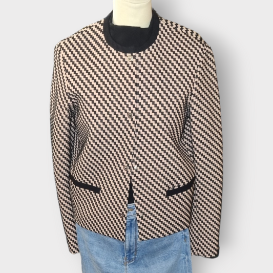 Paul Smith jaquard buttoned boxy jacket