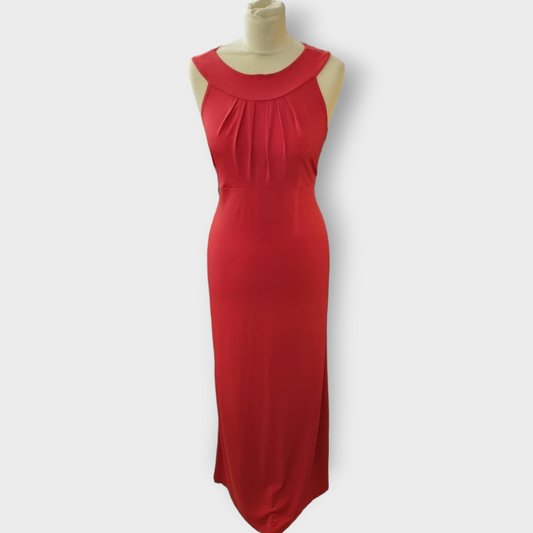 Kim & Co red evening maxi dress