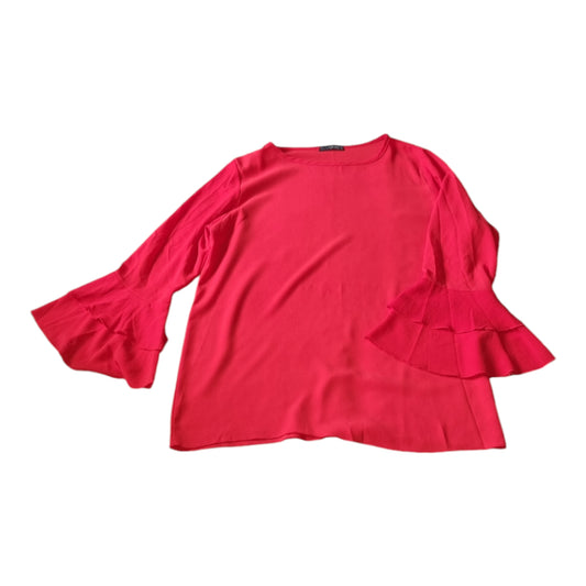 Quiz ruffle sleeve blouse