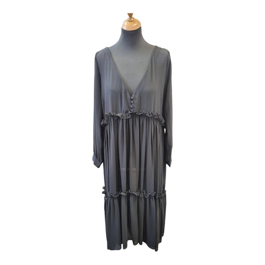 Marissa J tiered button detail long sleeved maxi dress (brand new with tags)