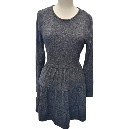 Joe Browns grey long sleeved tiered skater dress