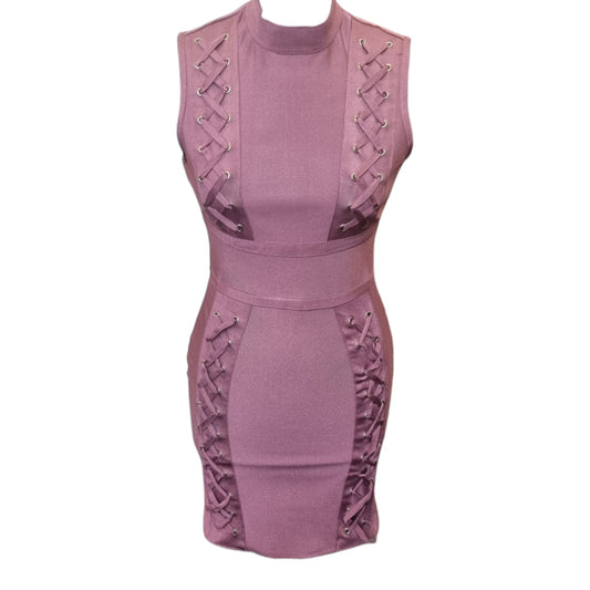 MissGuided pink bodycon mini dress