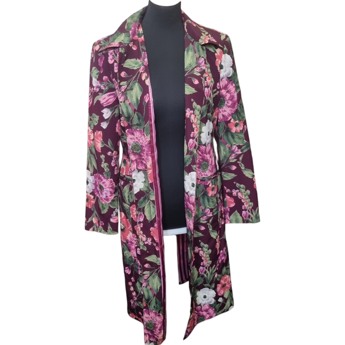 Whistles floral coloured midi lightweight jacket