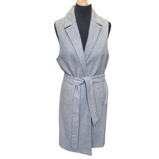 New Look sleeveless longline belted jacket