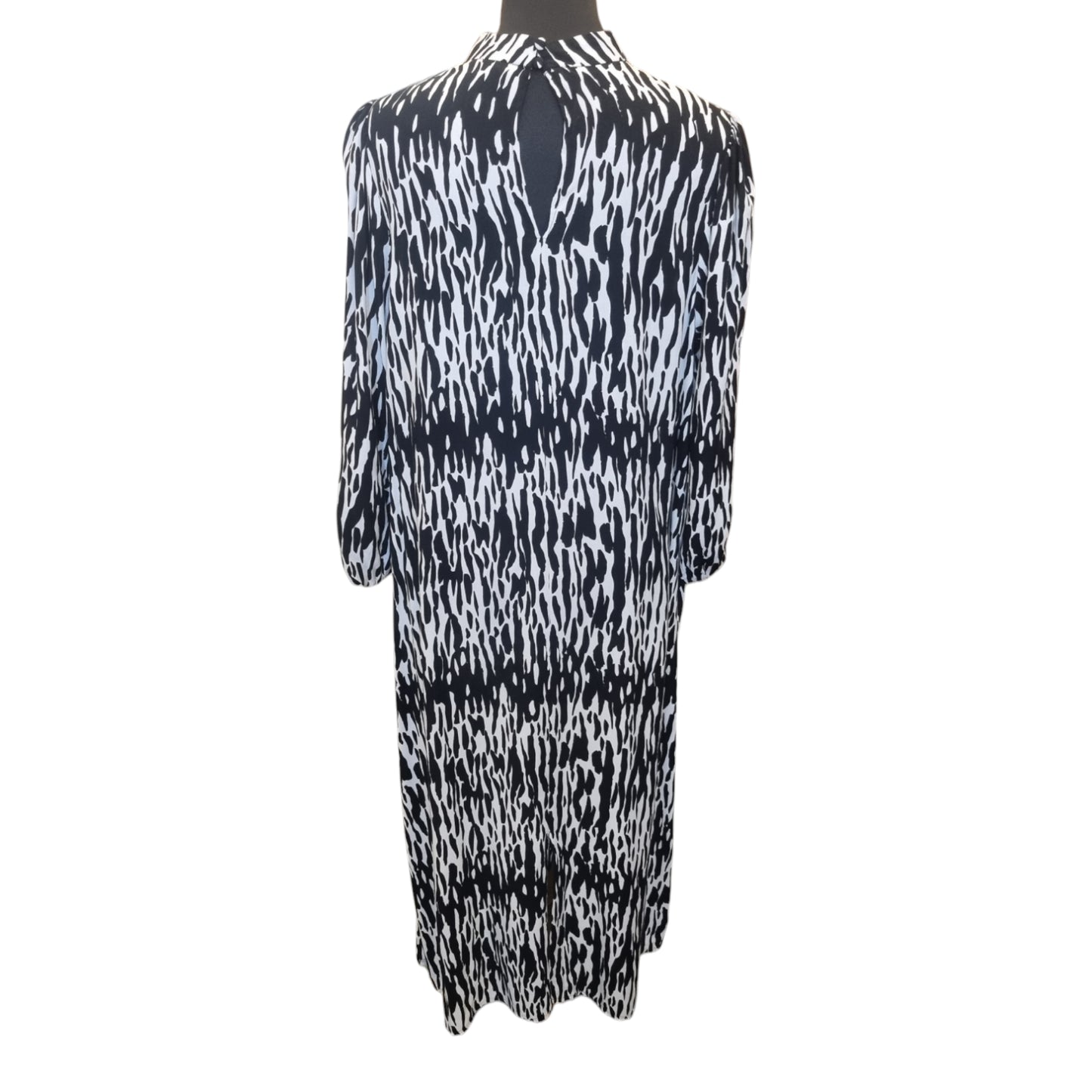 New Look high neck long sleeved zebra print maxi dress