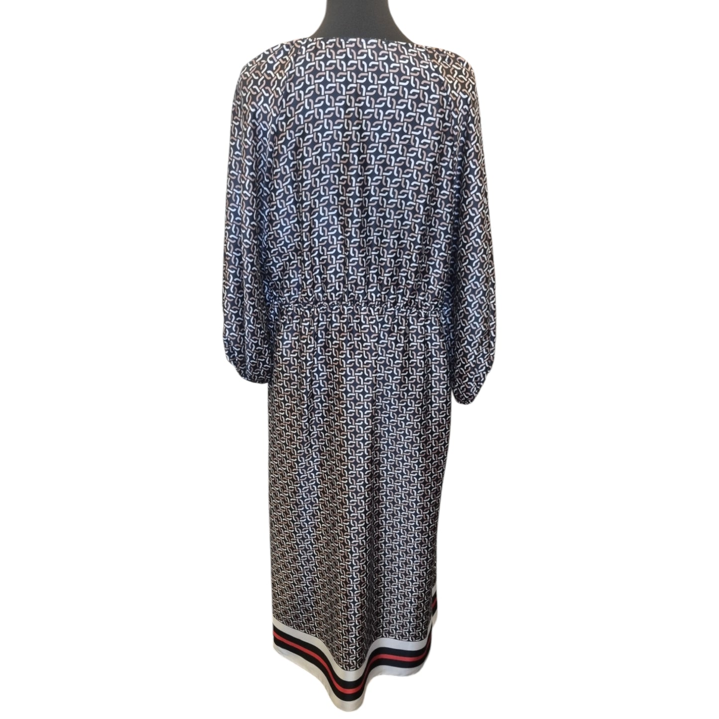 For All The Love geometric long sleeved maxi dress