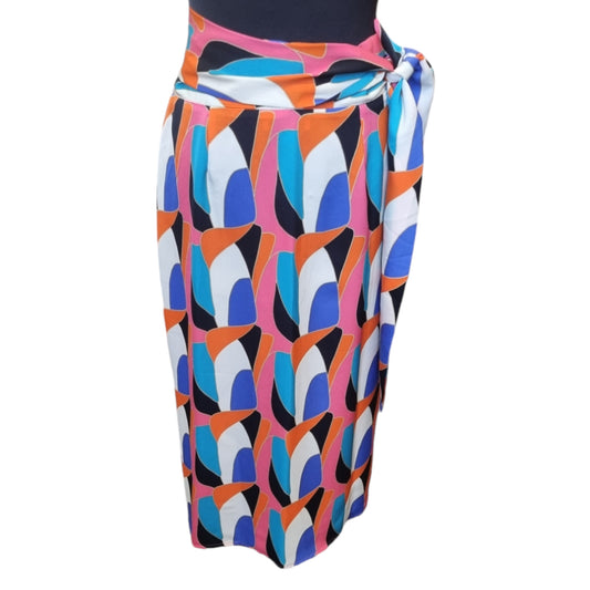 Never Fully Dressed multi- coloured wrap midi skirt (brand new with tags)