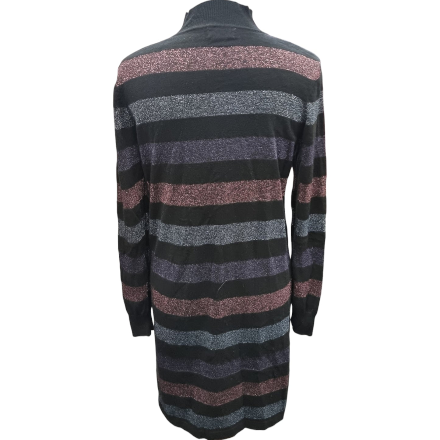 Sugarhill sparkly stripe high neck jumper dress