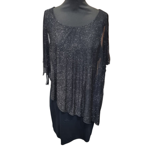 Encuentro sparkle batwing sleeve dress