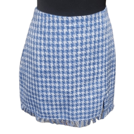 Stradivarius dogtooth mini skirt