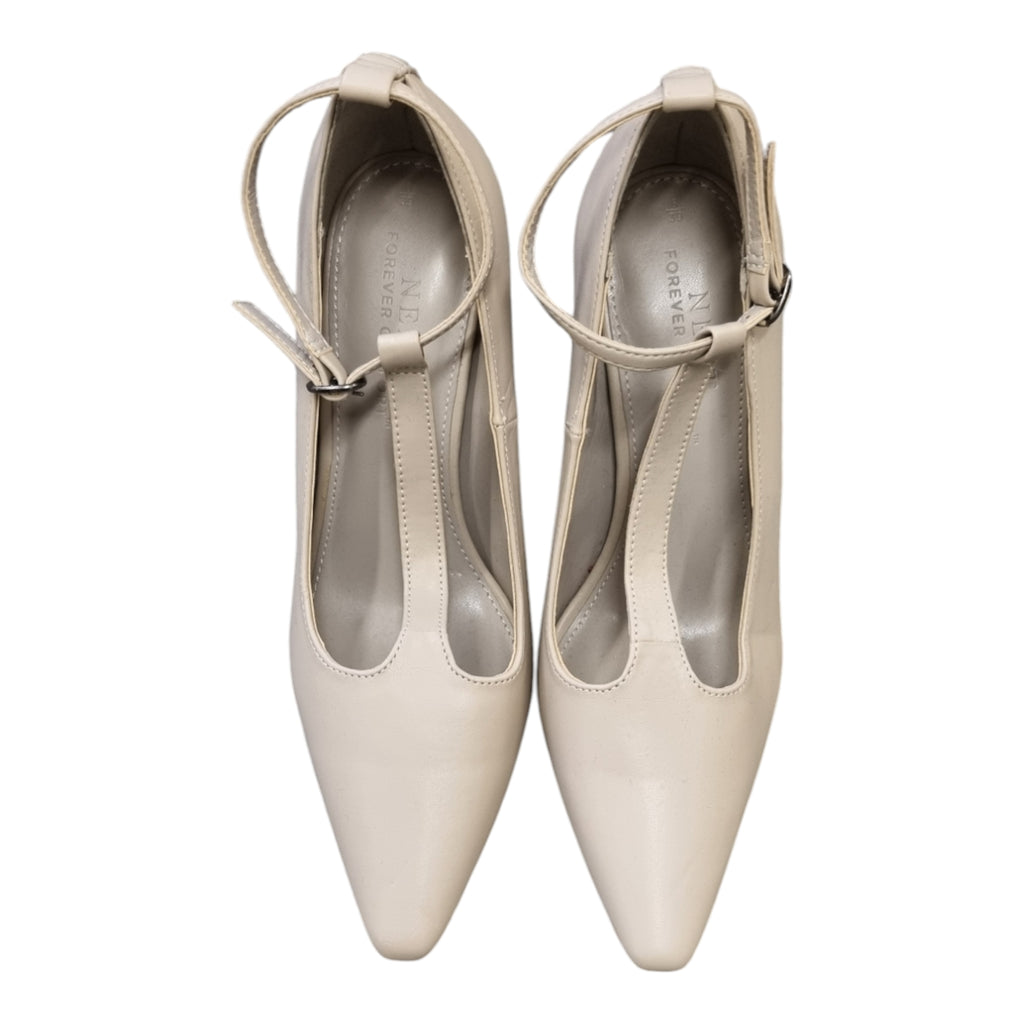 Next comfort beige t-bar heels