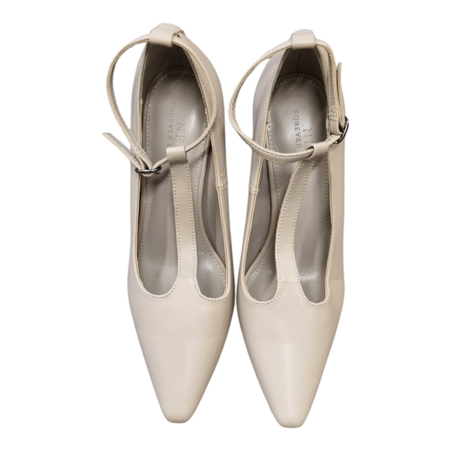 Next comfort beige t-bar heels