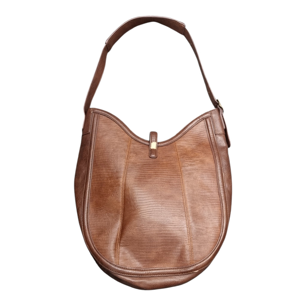 French Connection large brown vintage look shoulder bag