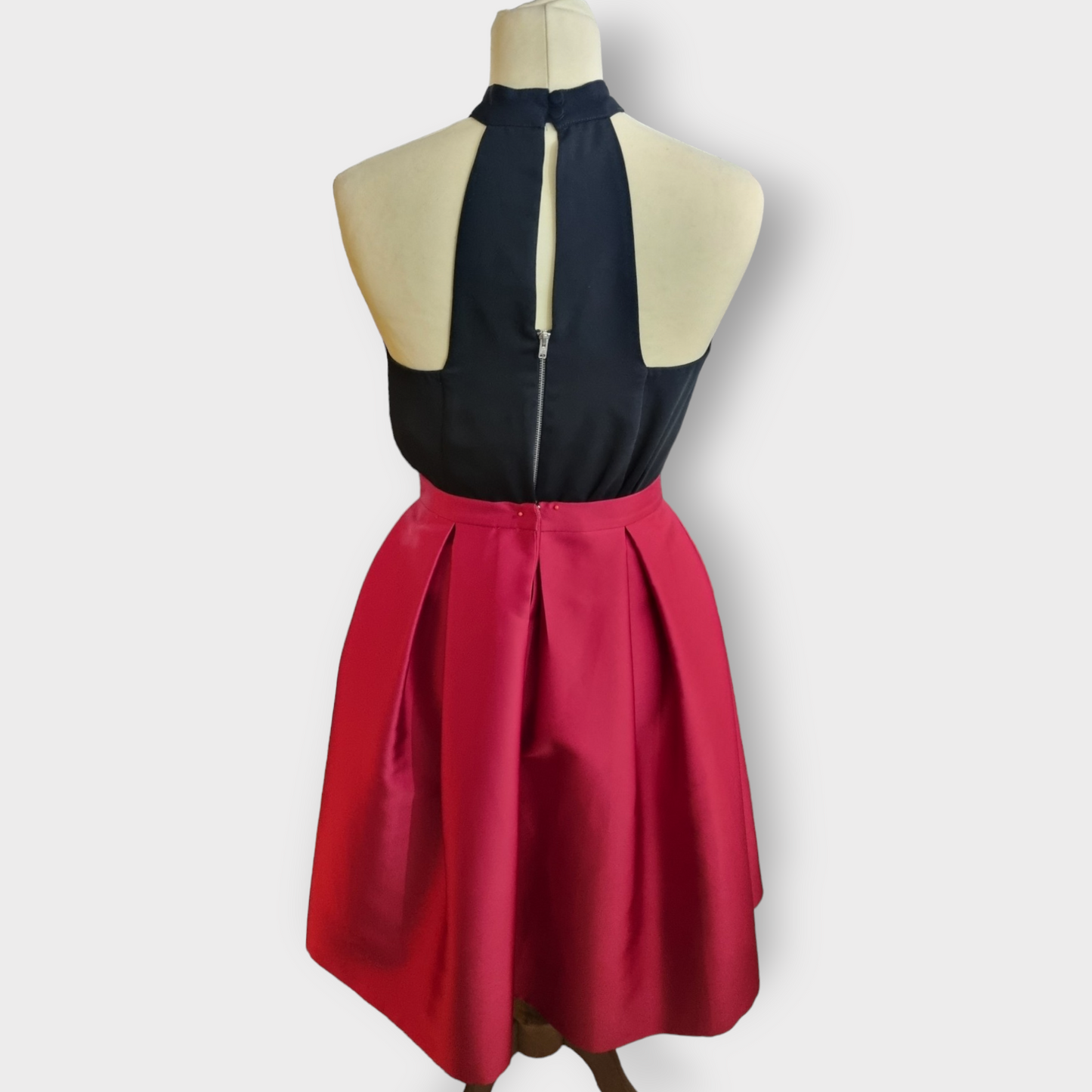 Topshop red skater skirt