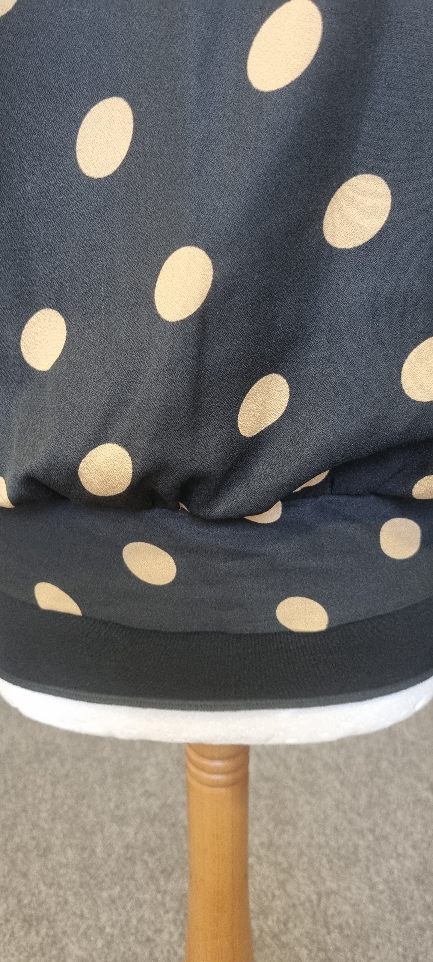 Dorothy Perkins round neck long sleeve polka dot blouse