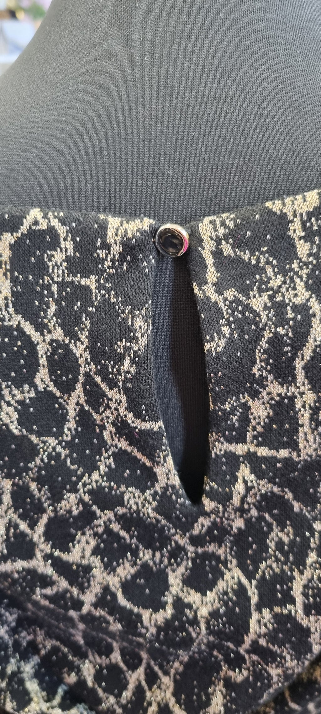Dorothy Perkins leopard print sparkle rusched sleeve mini dress
