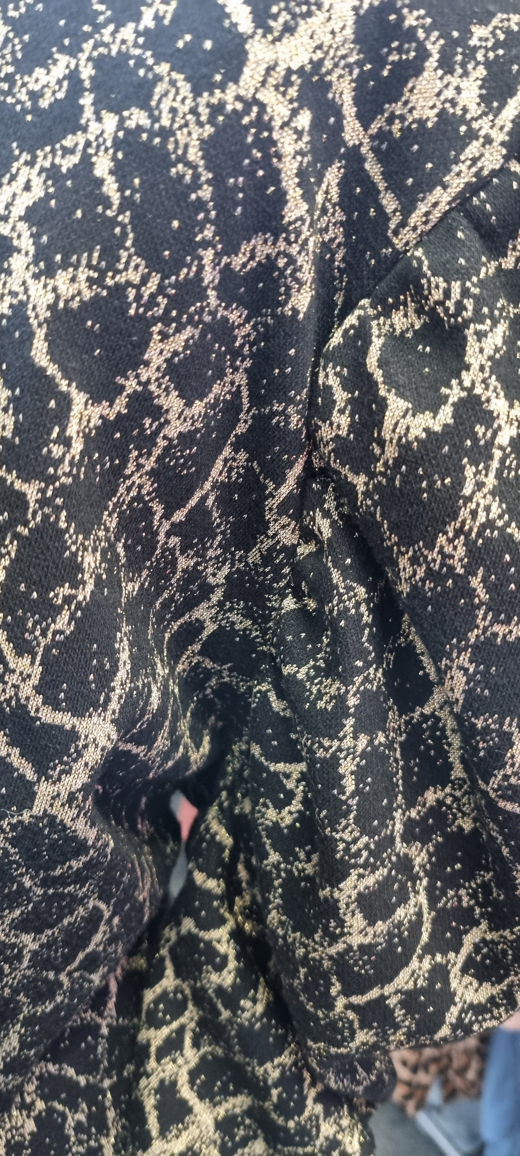 Dorothy Perkins leopard print sparkle rusched sleeve mini dress